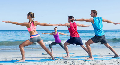 Yoga on the Beach in San Diego
