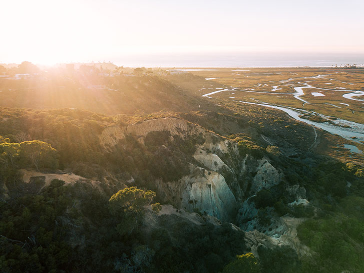 Aerial View Coastal San Diego County