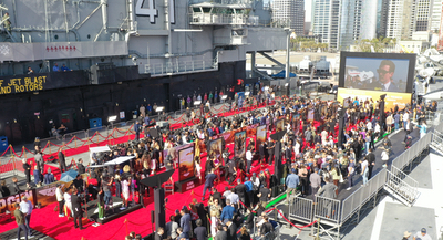 Top Gun premiere at the USS Midway Museum