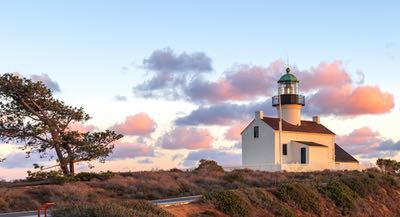 Old Point Loma Light House at the Cabrillo National Monument