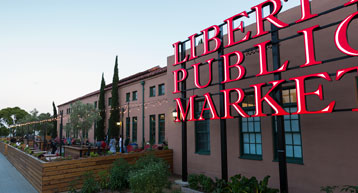 Liberty Public Market Sign in San Diego CA 