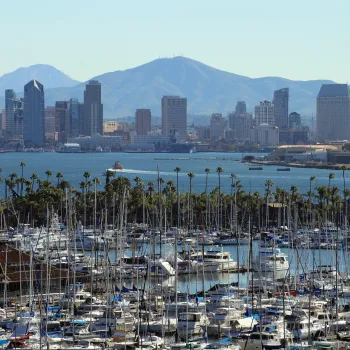 Aerial view of Shelter Island