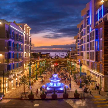 Piazze Degla Familia in San Diego's Little Italy neighborhood