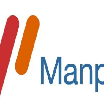 Manpower logo featuring five diagonal lines in blue, teal, green, red, and orange next to the word "Manpower" in blue text.