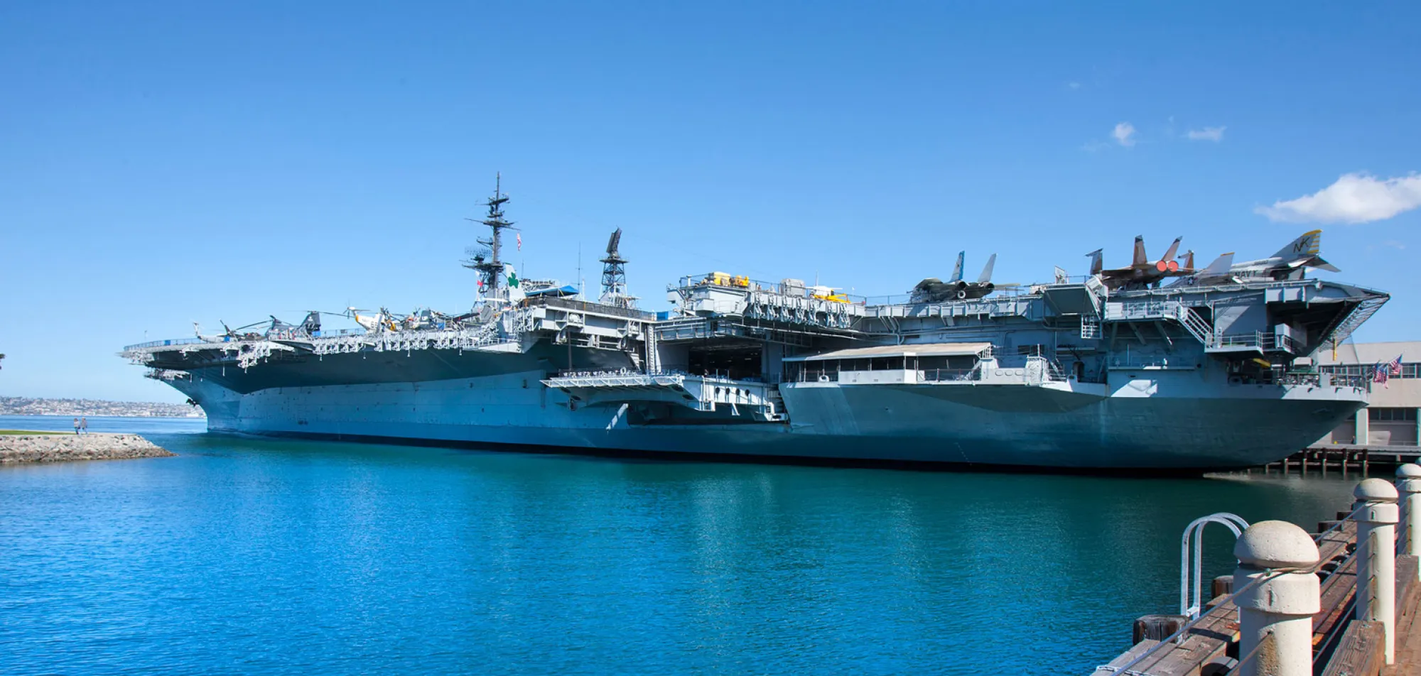 USS Midway Museum during daytime on San Diego Bay