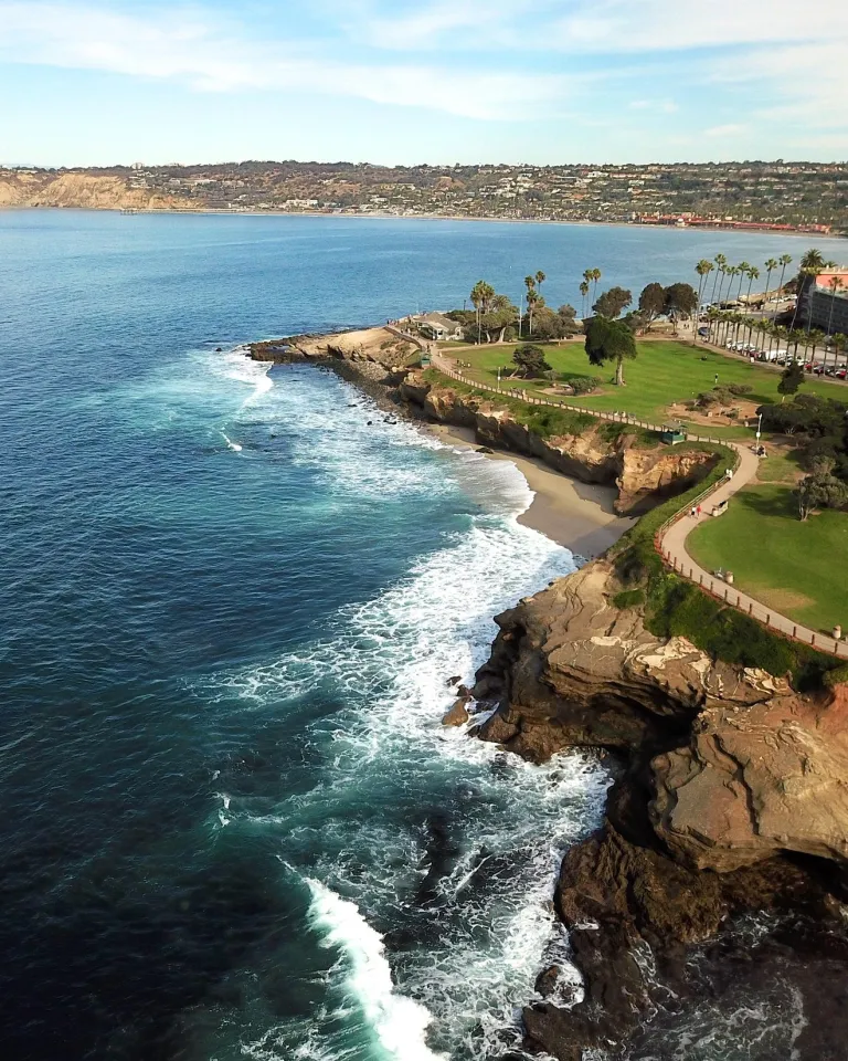 Aerial View of La Jolla in San Diego
