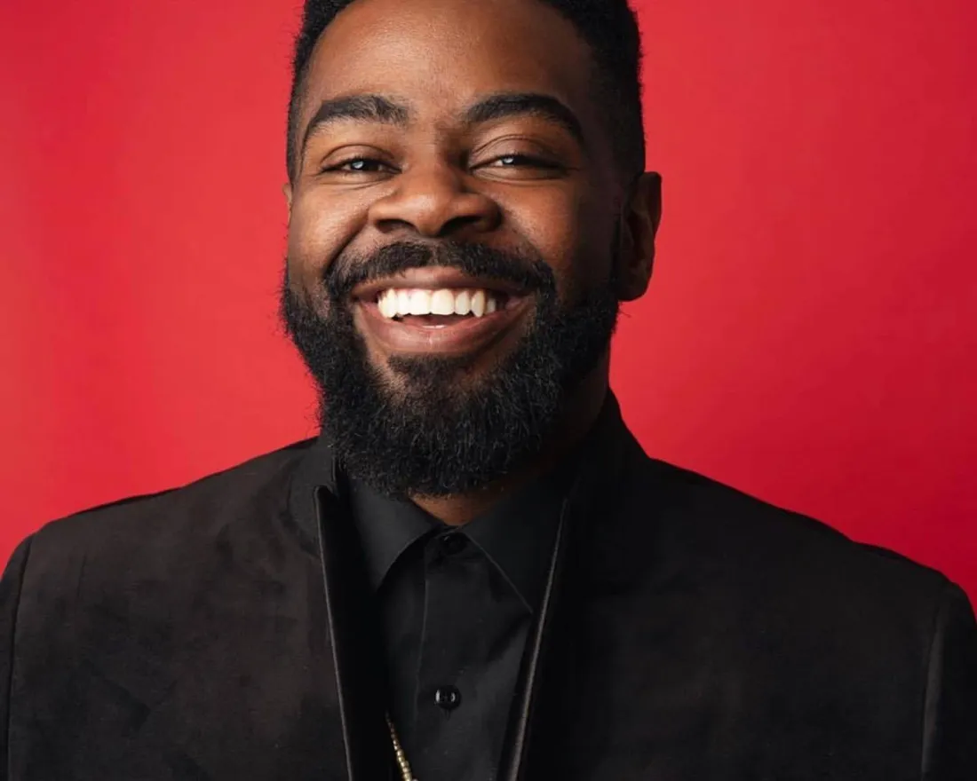 A close-up photo of writer Ramel J. Wallace.