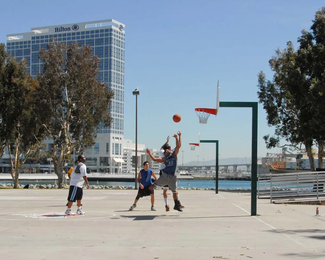 High tops meet high tide at these 5 San Diego waterfront basketball courts 