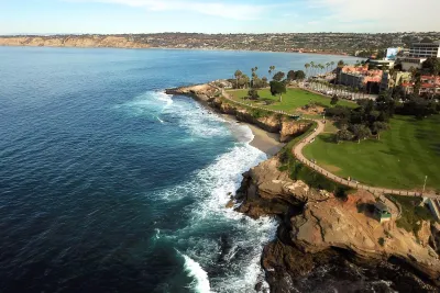 Aerial View of La Jolla in San Diego