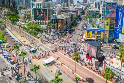 The Streets of downtown crowded with Comic Con Convention goers during the Comic Con in San Diego