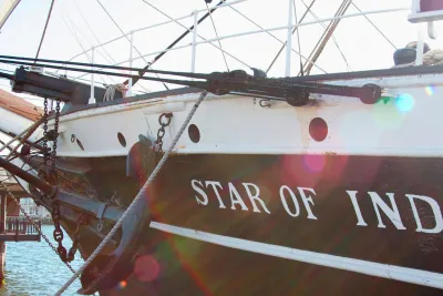 Star of India sailboat at Maritime Museum along San Diego's Embarcadero