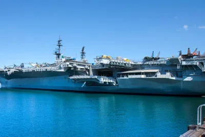 USS Midway Museum during daytime on San Diego Bay
