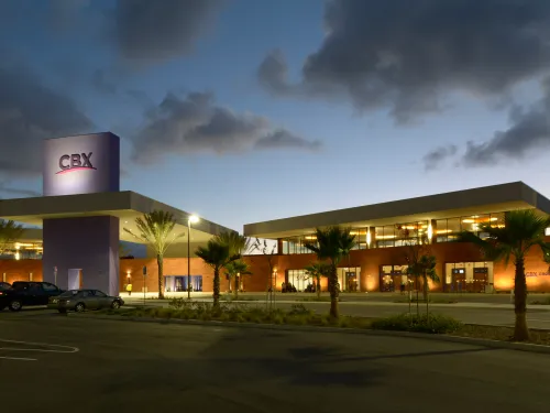 Exterior of the Cross Border Express facility linking the United States and San Diego to the Tijuana Airport