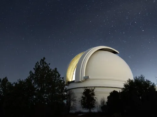 Top of Palomar Observatory at dusk in San Diego, CA