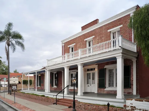 The outside of the Whaley House Museum in Old Town San Diego