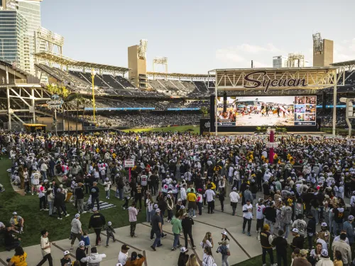 The San Diego Padres hosting FanFest