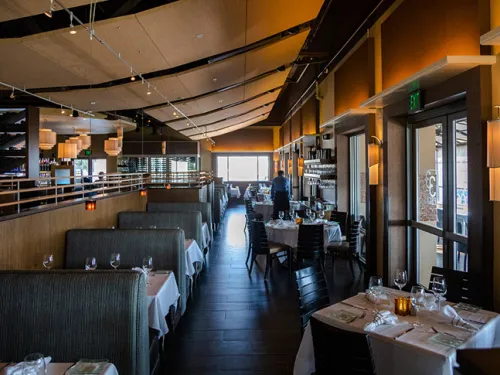 Indoor dining at 333 Pacific in San Diego, CA