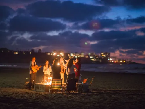 Light Up the Night With a Beach Bonfire