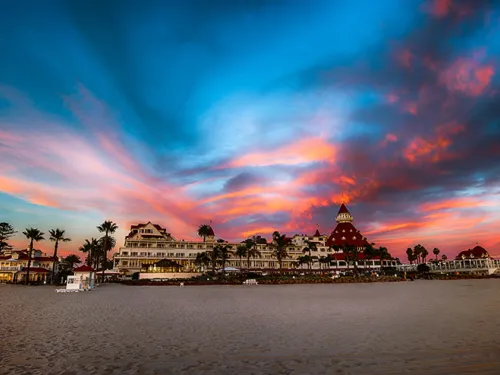 Coronado Beach and Hotel Del Coronado 