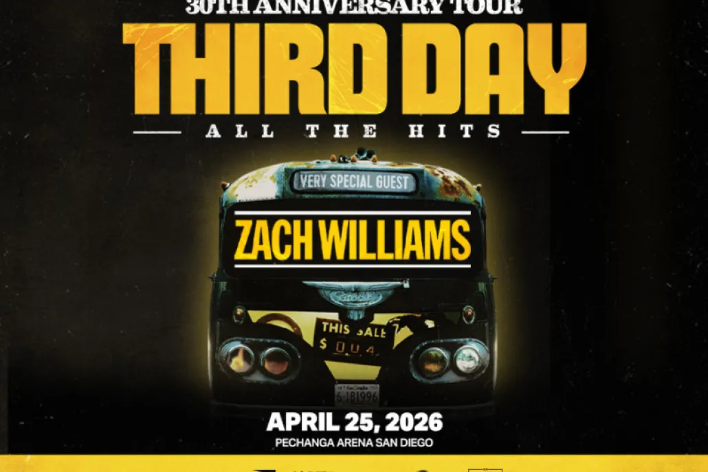 Third Day 30th Anniversary Tour | Apr 25, 2026 | San Diego, CA Events
