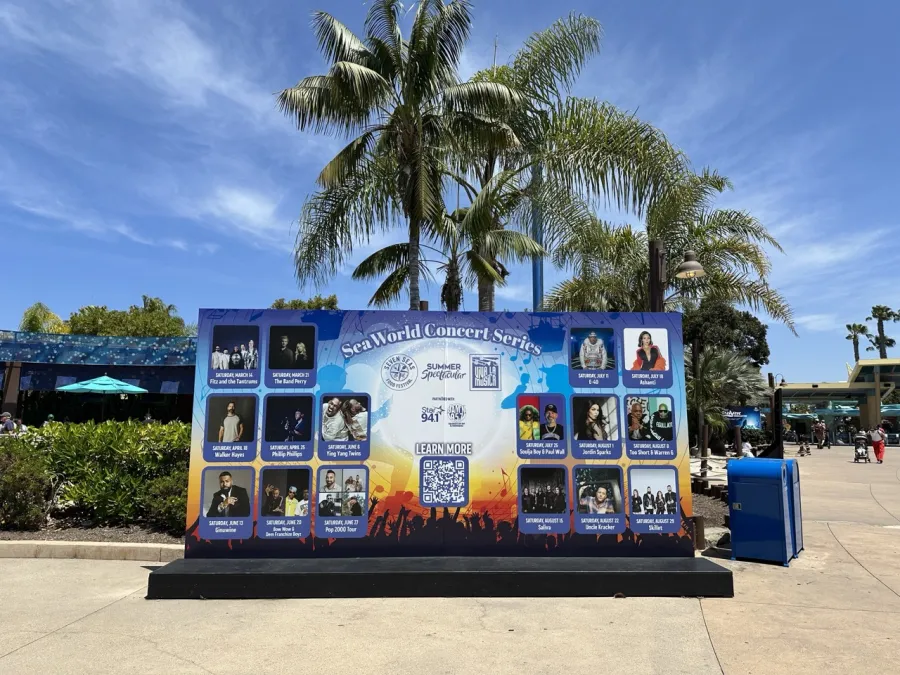 Lineup of SeaWorld Concert Series